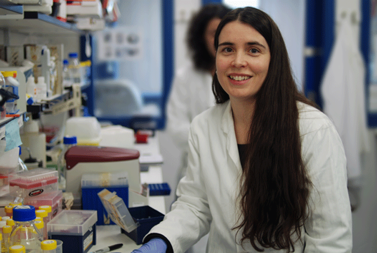 Sonia Rocha in her lab at the Wellcome Trust Centre for Gene Regulation and Expression