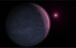 Artist's conception of the newly discovered planet MOA-2007-BLG-192Lb orbiting a brown dwarf star. Credit: NASA's Exoplanet Exploration Program
